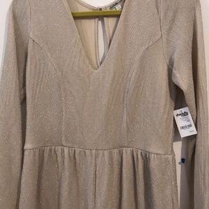 Champaign Sparkly Romper -Charlotte Russe